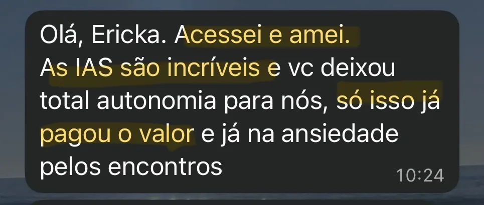 As IAs são incríveis… só isso já pagou o valor.